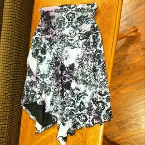 Vintage Le Chateau asymmetric skirt